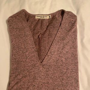 Soft Oversized Pink Marled Sweater to pair w/leggings